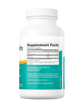Myo + D Chiro Inositol Fertilidad Fairhaven Health sabor natural de 120 cápsulas