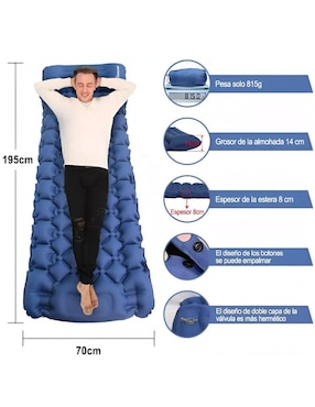 Colchón inflable Wünd ANR897 Tight top (sin colchoneta)