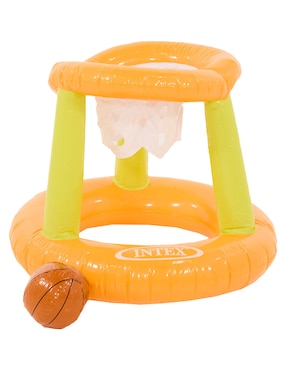 Inflable acuático forma de canasta de basquetbol Intex infantil
