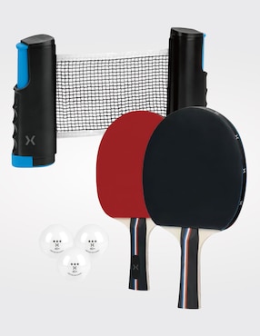 Juego de tenis de mesa portátil X10 de 6 piezas