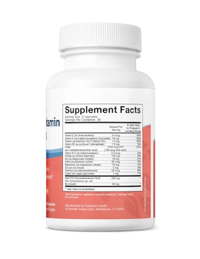 Prenatal Multivitamin apoyo embarazo Fairhaven Health sabor menta de 60 cápsulas