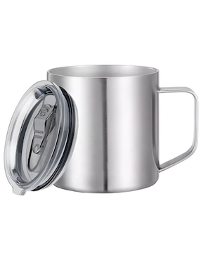 Taza Térmica Wünd De Acero Inoxidable Con Tapa Rosca 350 Ml