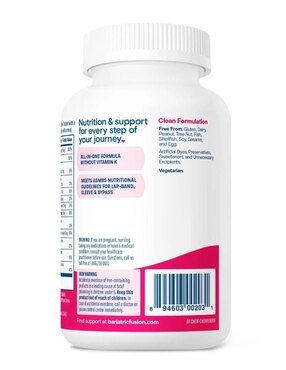 Multivitamin Complete Chewable Bariatric Fusion sabor cereza de 120 tabletas
