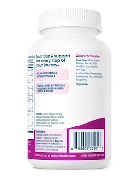 Multivitamin Complete Chewable Bariatric Fusion sabor berry de 120 tabletas