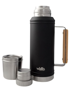 Termo Wallis de acero inoxidable con tapa rosca 1.1 L