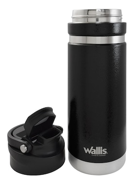 Termo Wallis de acero inoxidable Martillado con tapa rosca 700 ml
