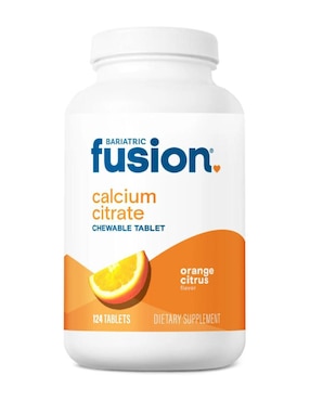 Calcium citrate Bariátrico Bariatric Fusion con calcio sabor naranja de 124 tabletas