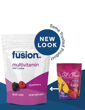 Multivitamin Mixed Berry Bariátrico Bariatric Fusion sabor berry de 60 piezas