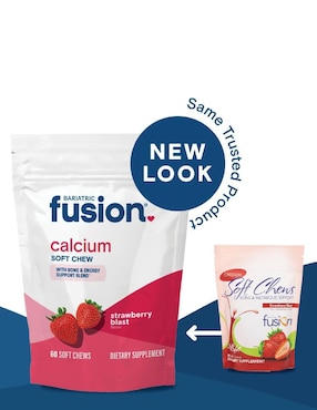 Strawberry Blast Bariátrico Bariatric Fusion con calcio sabor fresa de 60 piezas