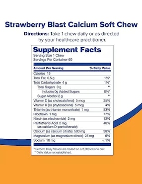 Strawberry Blast Bariátrico Bariatric Fusion con calcio sabor fresa de 60 piezas