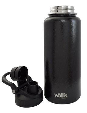 Termo Wallis De Acero Inoxidable Cilindro Deportivo Con Tapa Rosca 950 Ml