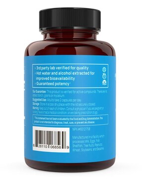 RealRest Real Mushrooms con reishi valeriana y balsamo de limón sabor natural de 60 cápsulas