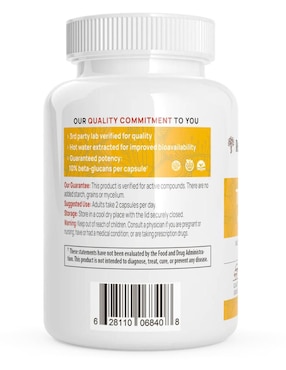Rejuvenation Real Mushrooms con tremella sabor natural de 120 cápsulas