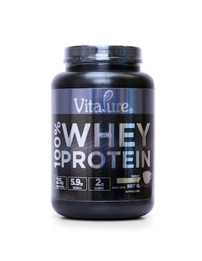 Whey Capuchino Vitapure con proteína whey isolate y vitaminas sabor capuccino de 907 g