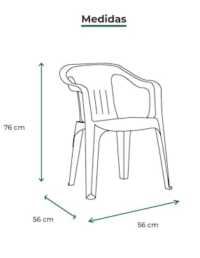 Silla Brexia Duna de plástico