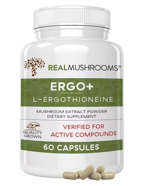 Ergotionenine Real Mushrooms Con Ergotioneína Sabor Natural