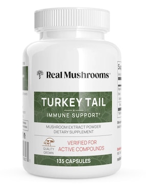 Turkey Tail Real Mushrooms Con Hongo Cola De Pavo Sabor Natural