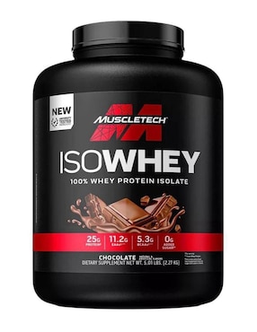 Iso Whey Muscletech Con Proteína De Suero De Leche Aislado Sabor Chocolate