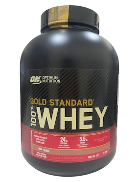 GOLD STANDARD OPTIMUM NUTRITION CON AMINOACIDOS Optimum Nutrition con proteína de suero de leche sabor moka de 2.2 kg