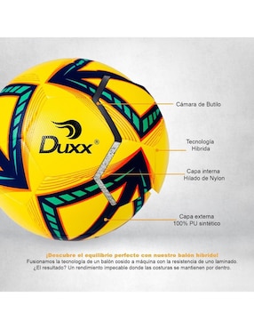 Balón Duxx Sports Shiny para fútbol adulto
