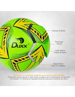 Balón Duxx Sports Shiny para fútbol adulto