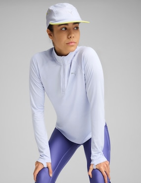Gorra con visera plana entrenamiento Puma Ess Running 5 Panel Cap