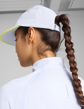 Gorra con visera plana entrenamiento Puma Ess Running 5 Panel Cap