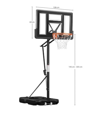 Canasta de basketball Vanlig Con soporte de impacto