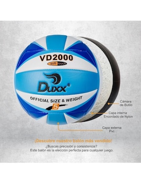 Balón Duxx Sports para voleibol adulto