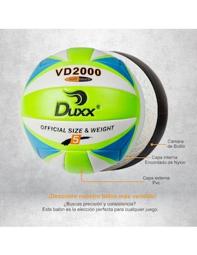 Balón Duxx Sports para voleibol adulto