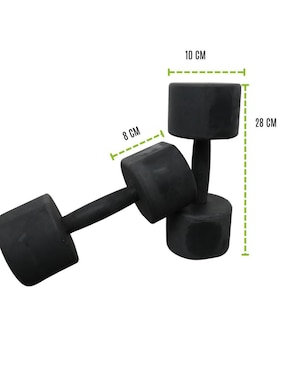 Set mancuernas de peso fijo Infinité 8 kg 2 piezas