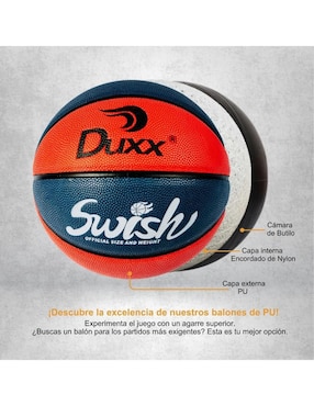 Balón Duxx Sports SWISH para básquetbol adulto