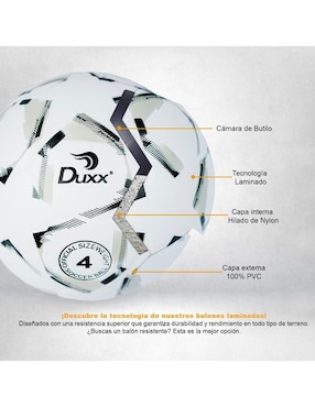 Balón Duxx Sports Galactic para fútbol adulto