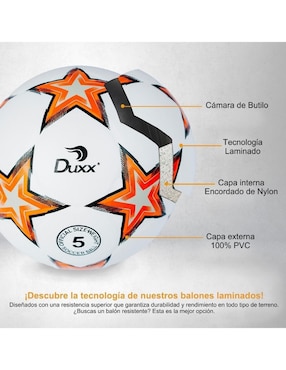 Balón Duxx Sports Star para fútbol adulto