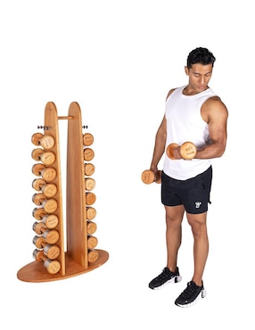 Set mancuernas de peso fijo Unifitness 53 kg 20 piezas