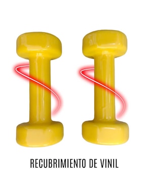 Set mancuernas de peso fijo Infinité 3 kg 2 piezas