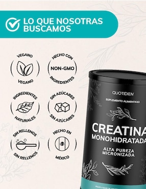 Creatina Monohidratada Micronizada Quotidien de 450 g
