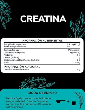 Creatina Monohidratada Micronizada Quotidien de 450 g