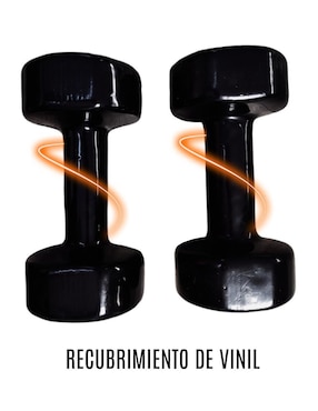 Set mancuernas de peso fijo Infinité 8 kg 2 piezas