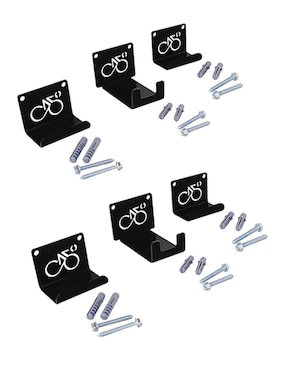 Rack De Pared Para Bicicleta Mindejal Set 2 Juegos