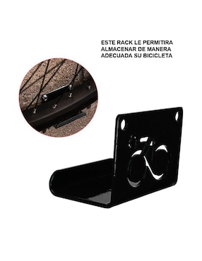 Rack de pared para bicicleta mindejal