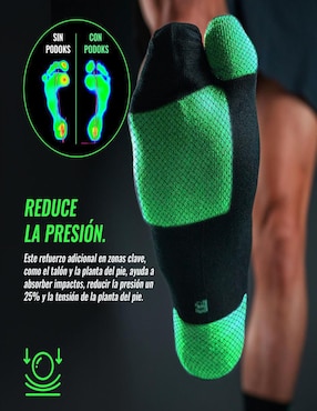 Calcetín biomecánico para correr Podoks unisex