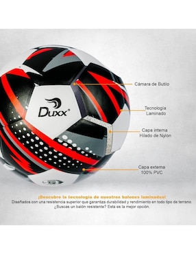 Balón Duxx Sports Flame para fútbol adulto