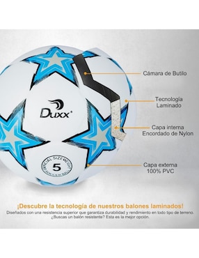 Balón Duxx Sports Star para fútbol adulto