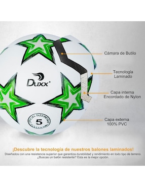 Balón Duxx Sports Star para fútbol adulto