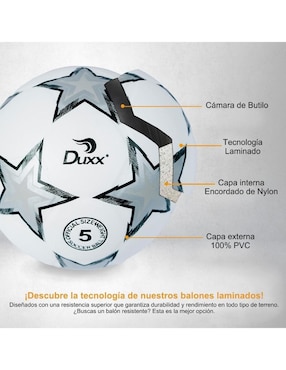 Balón Duxx Sports Star para fútbol adulto