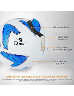 Balón Duxx Sports Land para fútbol adulto