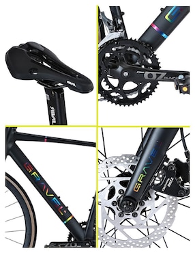 Bicicleta de ruta Gravel rodada 700 unisex