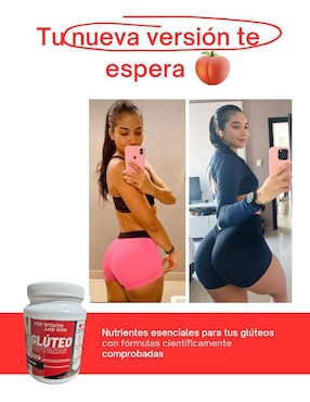 Proteina gluteo Peptonas con proteína Whey y probióticos Natural sabor fresa de 1 kg