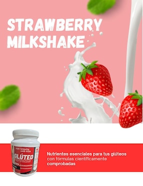 Proteina gluteo Peptonas con proteína Whey y probióticos Natural sabor fresa de 1 kg